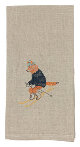 Downhill Fox Tea Towel
